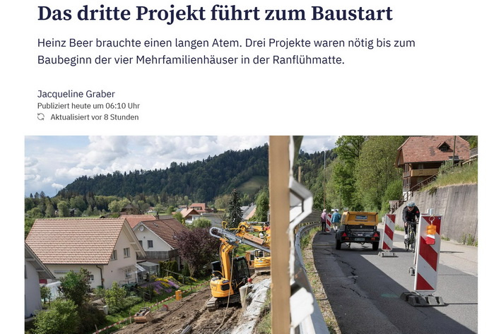 Berner Zeitung - Die Bauzeit in Bilder