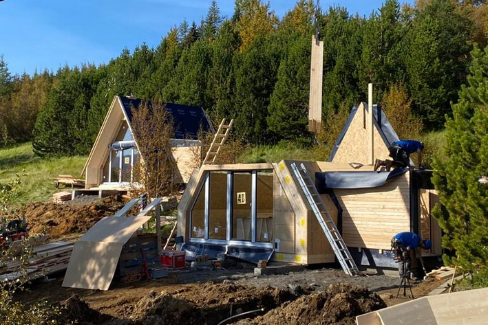Drei Tiny Häuser für Island