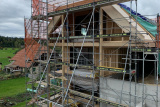 Aufrichten Haus 6 - Die Bauzeit in Bilder