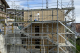 Aufrichten Haus 8 - Die Bauzeit in Bilder