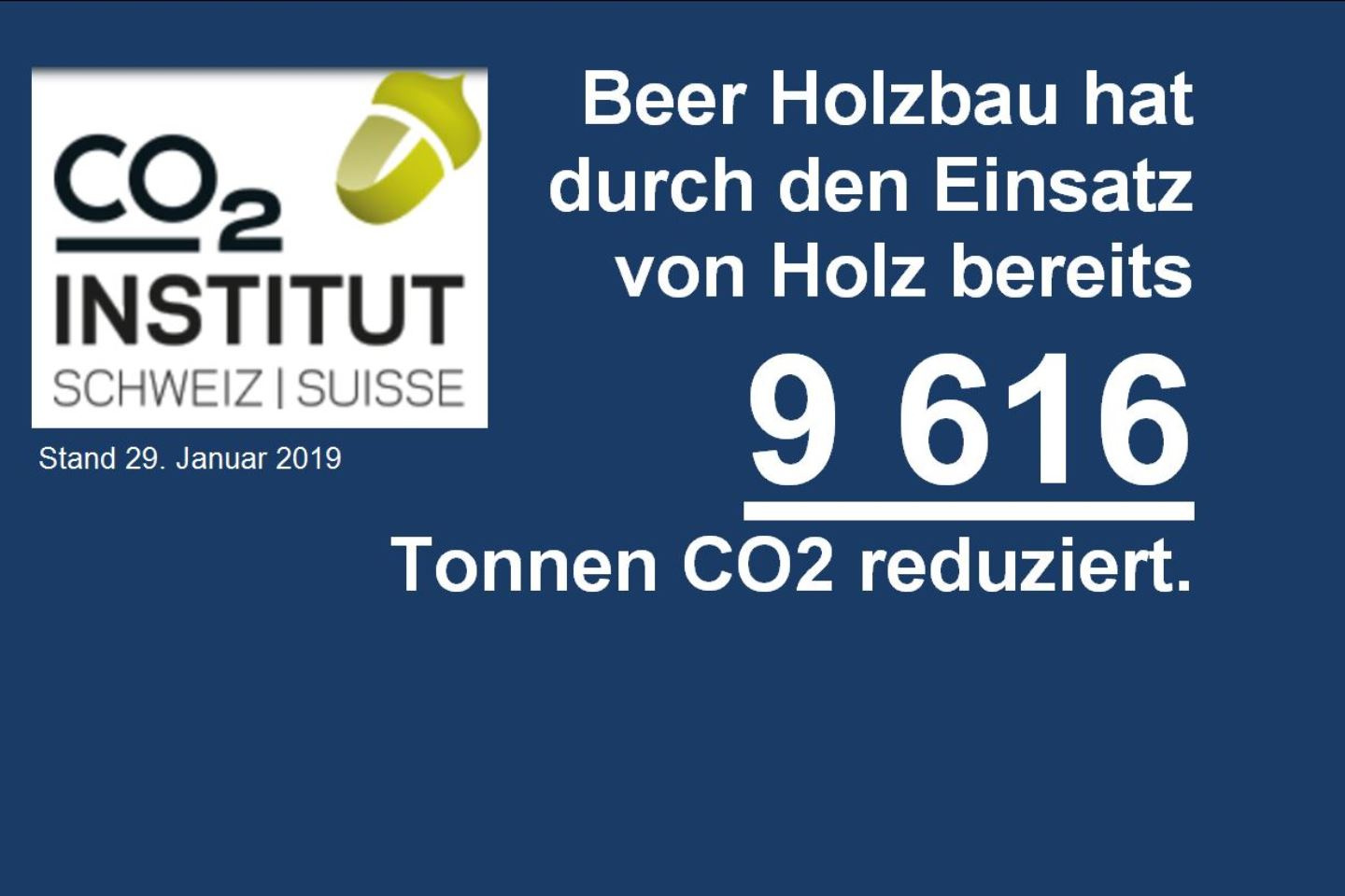 Holz reduziert CO2