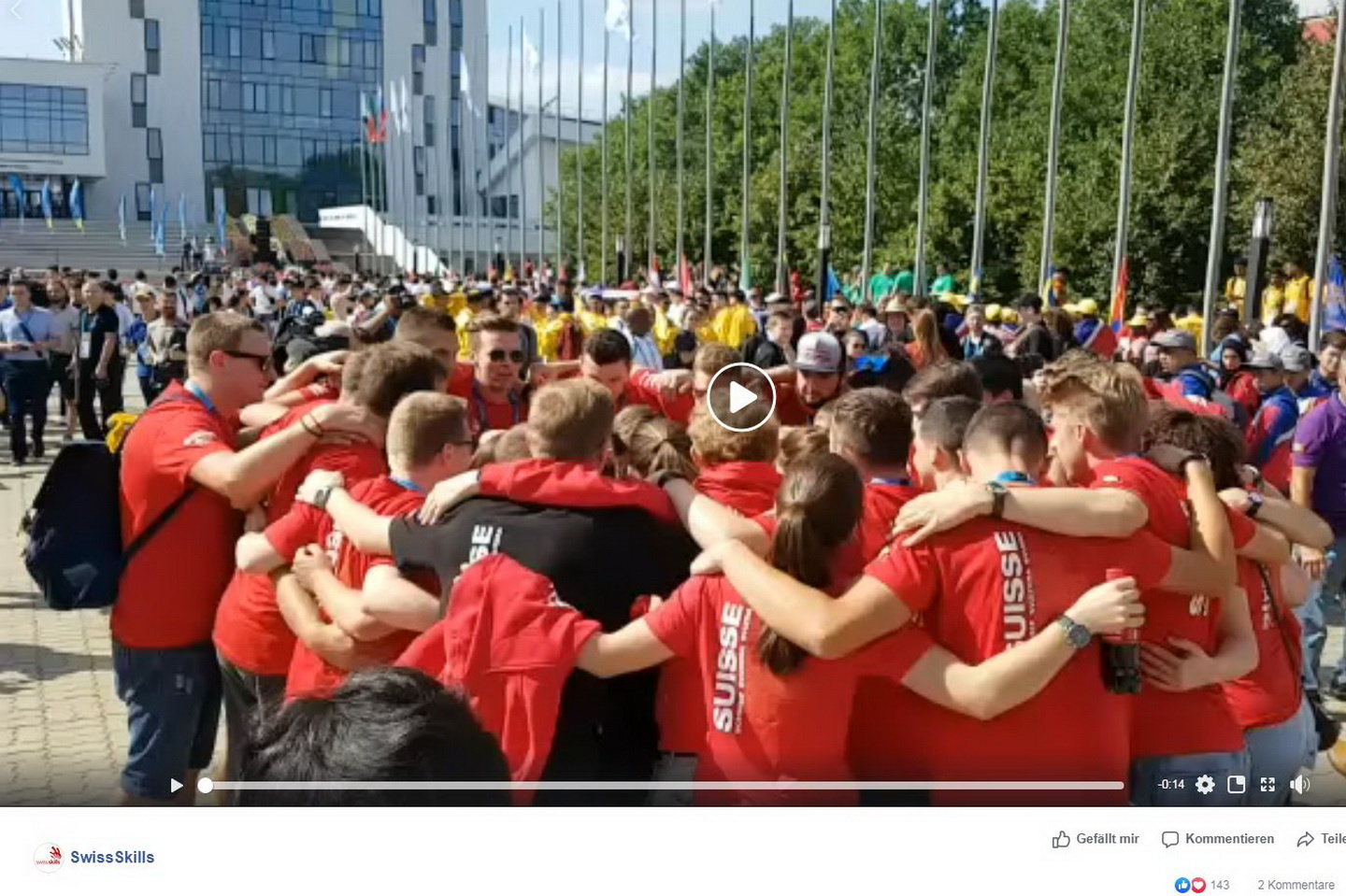 Eröffungsfeier des WorldSkills Village - Vizeweltmeister Rafael Bieler