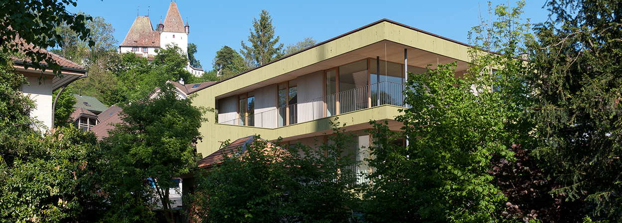 Mehrfamilienhaus in Worb, halle 58 Architektur Bern, Beer Holzbau